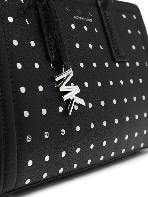 トートバッグ Michael Michael Kors Small 'Laila' Black Leather Bag Laila Small Pebbled Leather Satchel | Michael Kors [US]