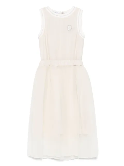 Brunello Cucinelli Kids Vestido com pregas