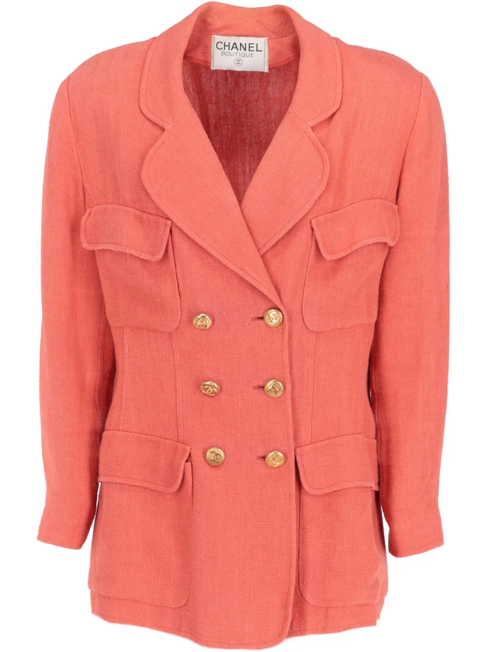 1980s linen blazer