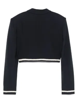 MSGM - MSGM(エムエスジィエム) ブルゾン サイズ38 M レディース美品  - 黒×パープル×マルチ 長袖/チェック柄/フリンジ/秋 MSGM - MSGM(エムエスジィエム) ブルゾン サイズ38 M レディース