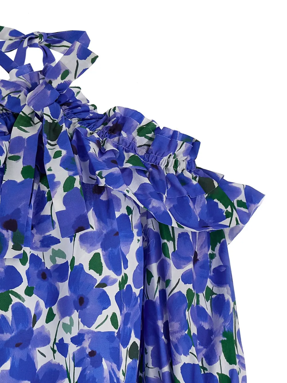 Carolina Herrera Off-shoulder blouse Blauw