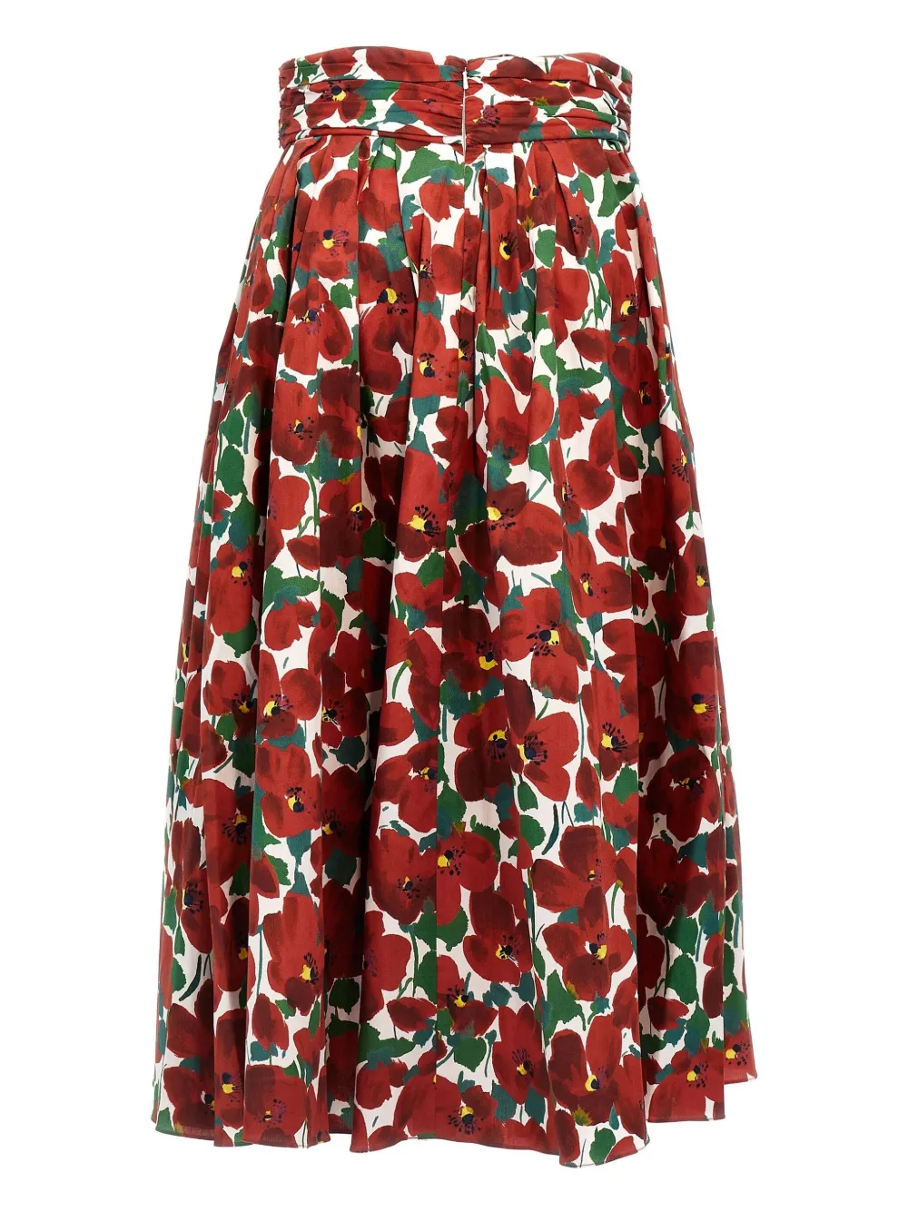 Carolina Herrera printed skirt - Rood