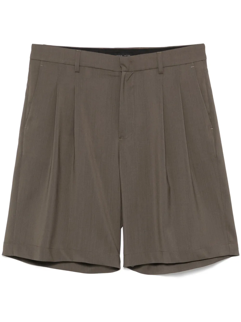 pleat-detail shorts