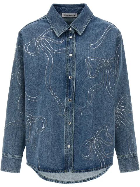 MACH & MACH sobrecamisa Crystal Ribbon