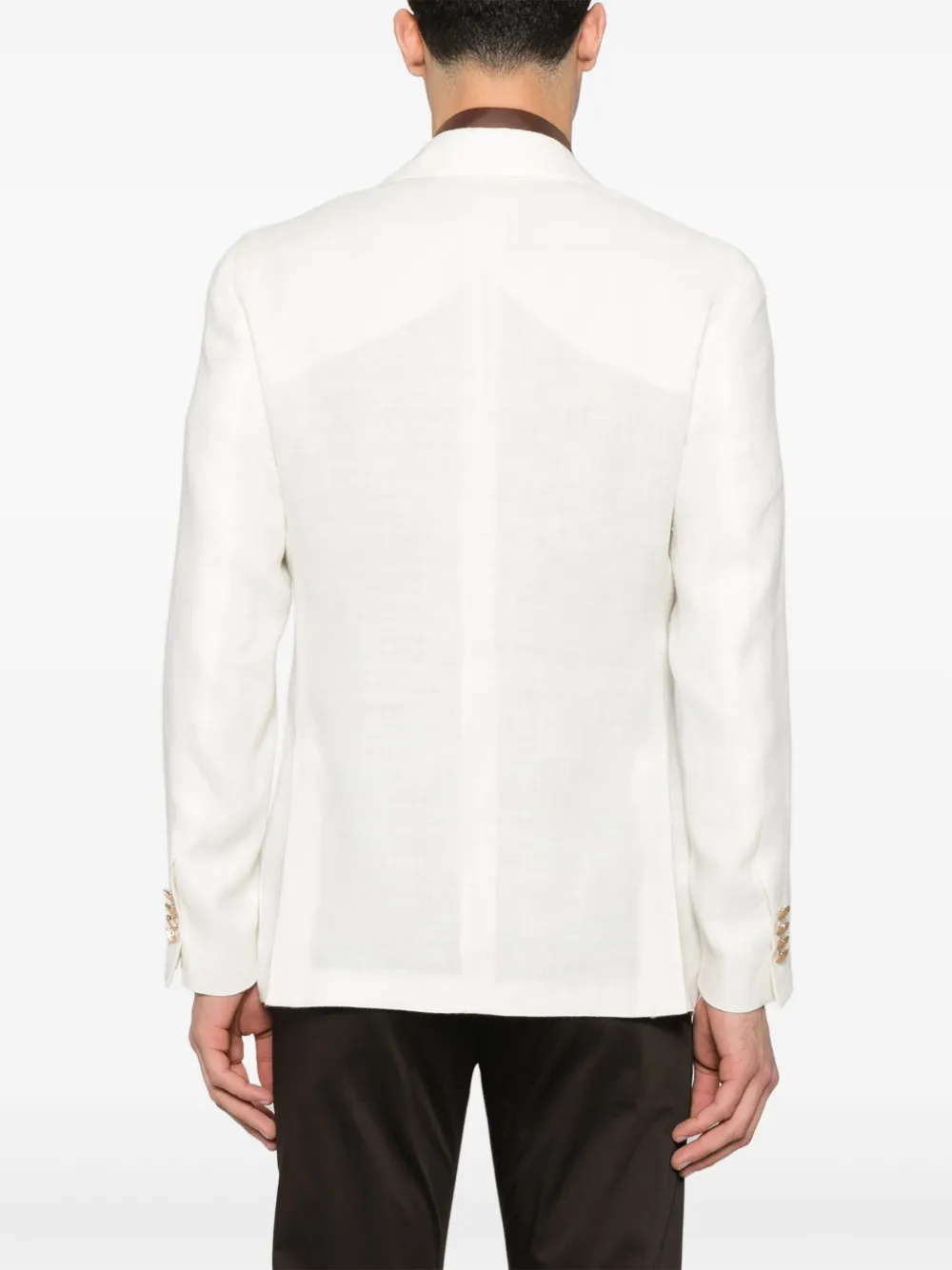 Lardini Blazer met enkele rij knopen Beige