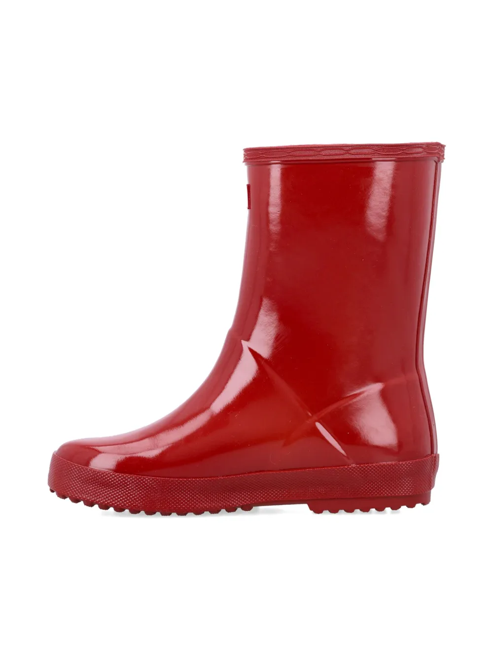 Hunter Kids logo-patch boots Red