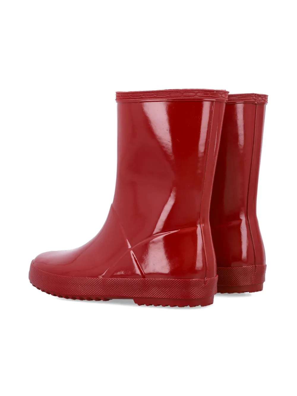 Hunter Kids logo-patch boots Red