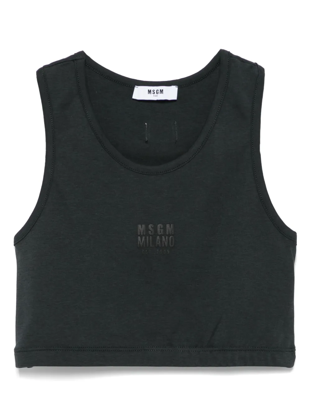 MSGM Kids Tanktop met logoprint Zwart