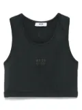 MSGM Kids logo-print tank top - Black