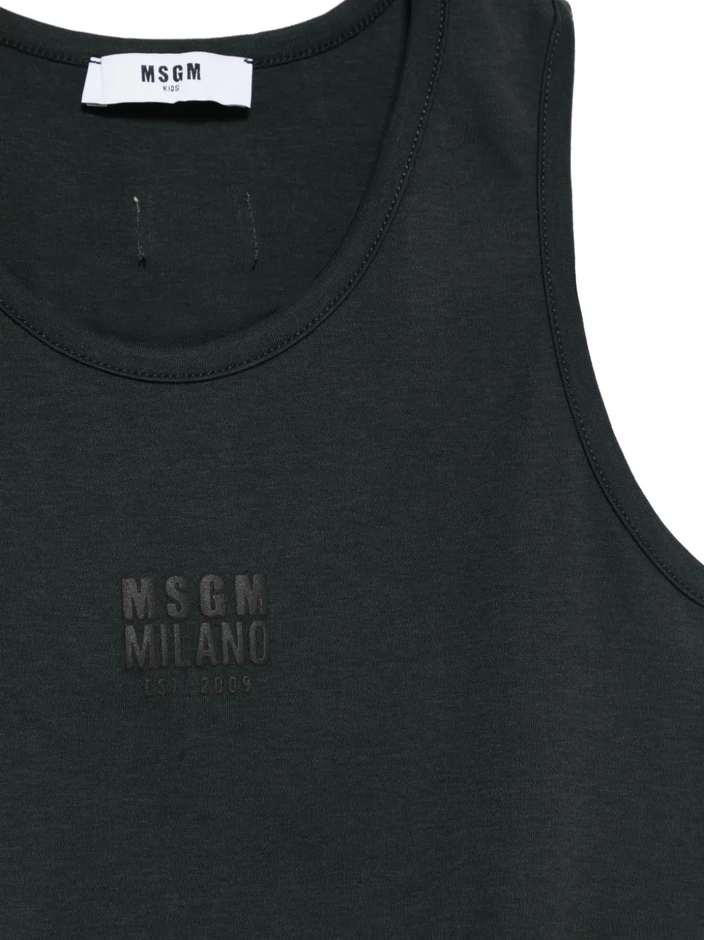 MSGM Kids Tanktop met logoprint Zwart