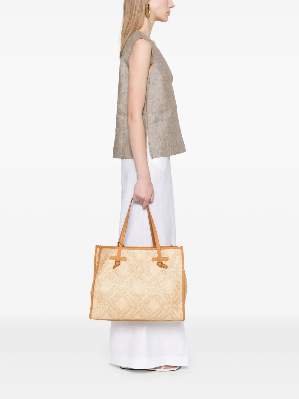 GIANNI CHIARINI Marcella shopper - Beige