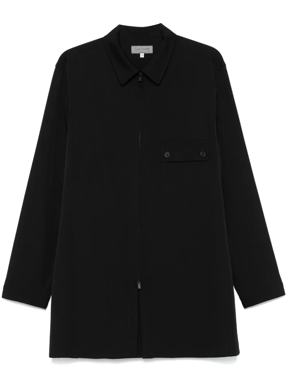 Yohji Yamamoto camisa con cierre | negro | Image 1