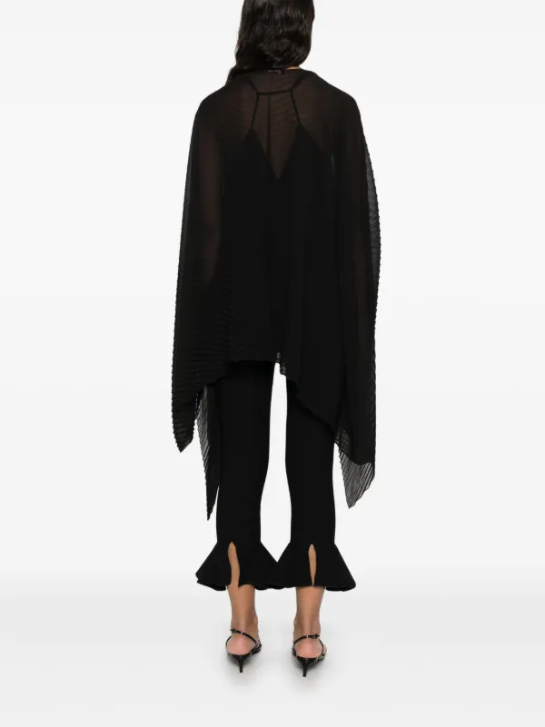 ポンチョ・ケープ EMPORIO ARMANI Woman Cape Black EW003156AF20034 MC098 Double-sided wool cape | Emporio Armani