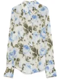 Blugirl rose-print shirt - Blue