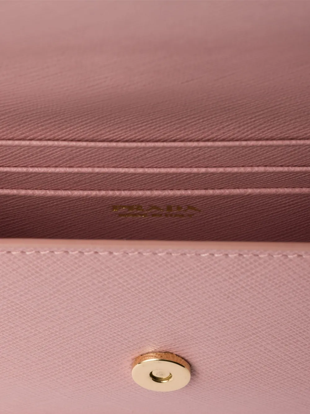 Prada Mini-tas met emaille triangel logo Roze