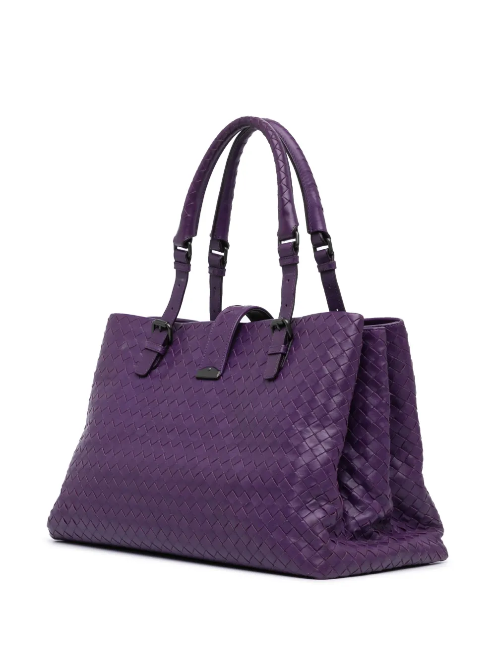 Bottega Veneta Pre-Owned 2012-2024 medium Nappa Intrecciato Roma shopper - Paars