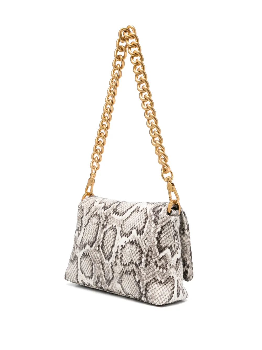 LIU JO Kleine crossbodytas met slangenhuidprint Wit