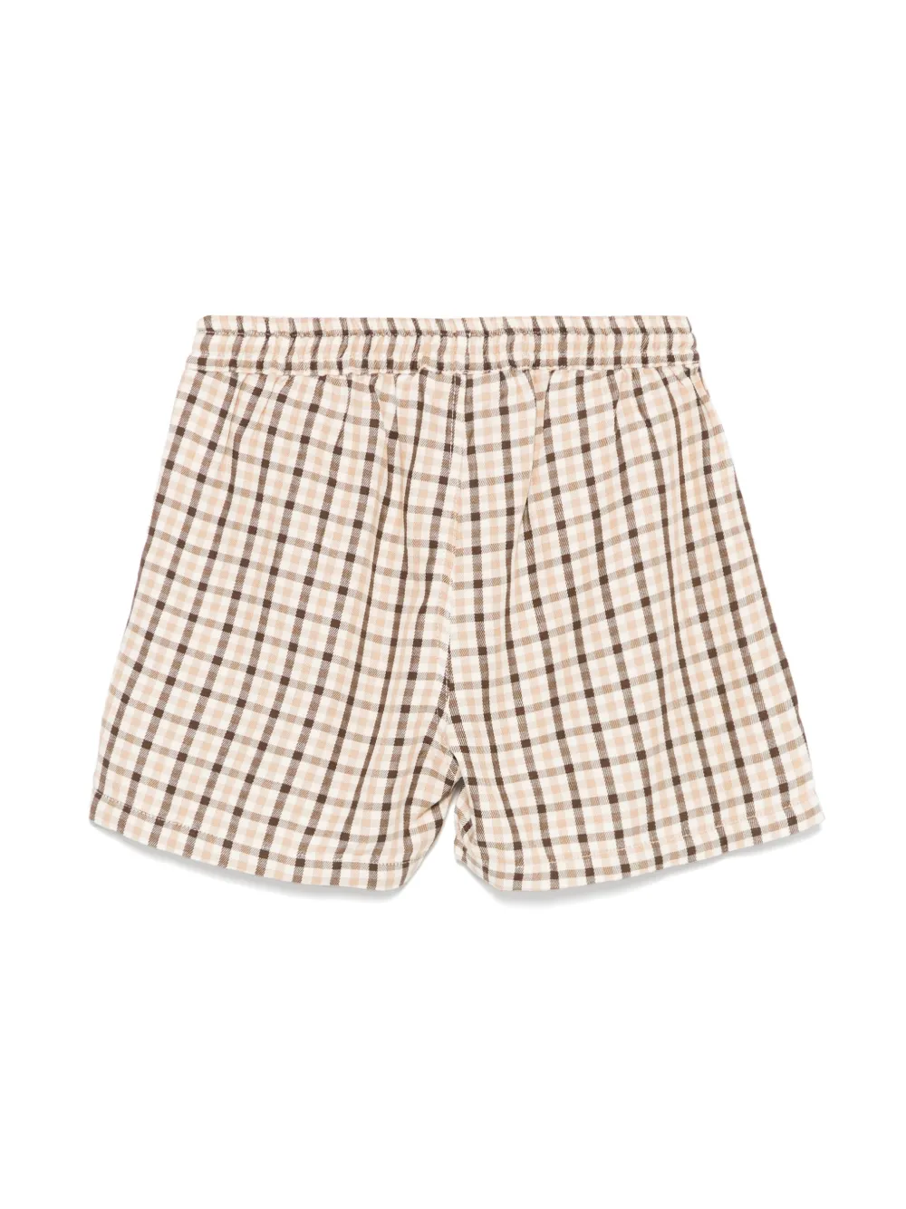 Mini Rodini Shorts met gingham ruit - Beige