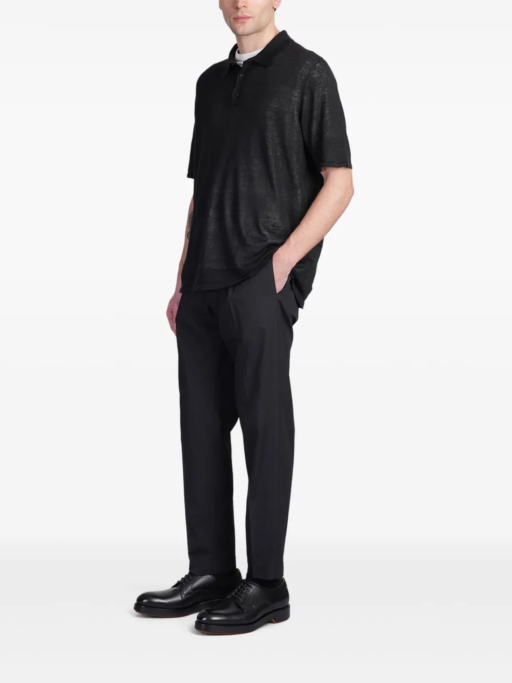 Santaniello tailored trousers - Zwart