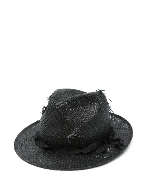 Yohji Yamamoto sombrero con efecto envejecido