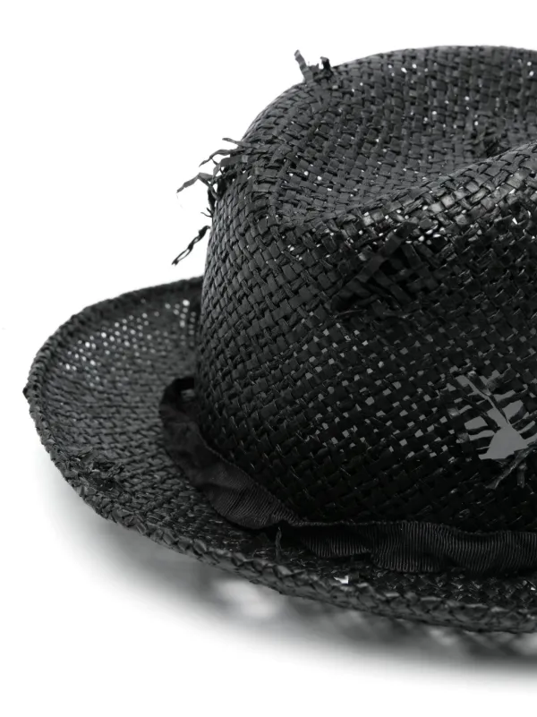 Yohji Yamamoto Distressed Hat | Black | FARFETCH