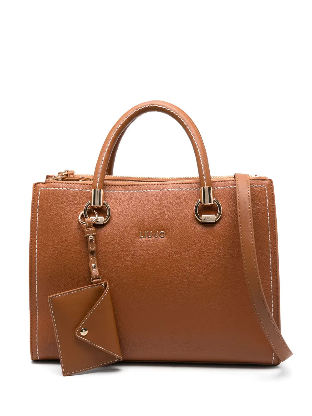 LIU JO medium faux-leather satchel | Brown | Image 1
