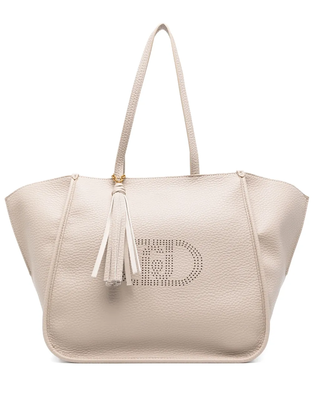 LIU JO perforated-logo tote bag | Neutrals | Image 1