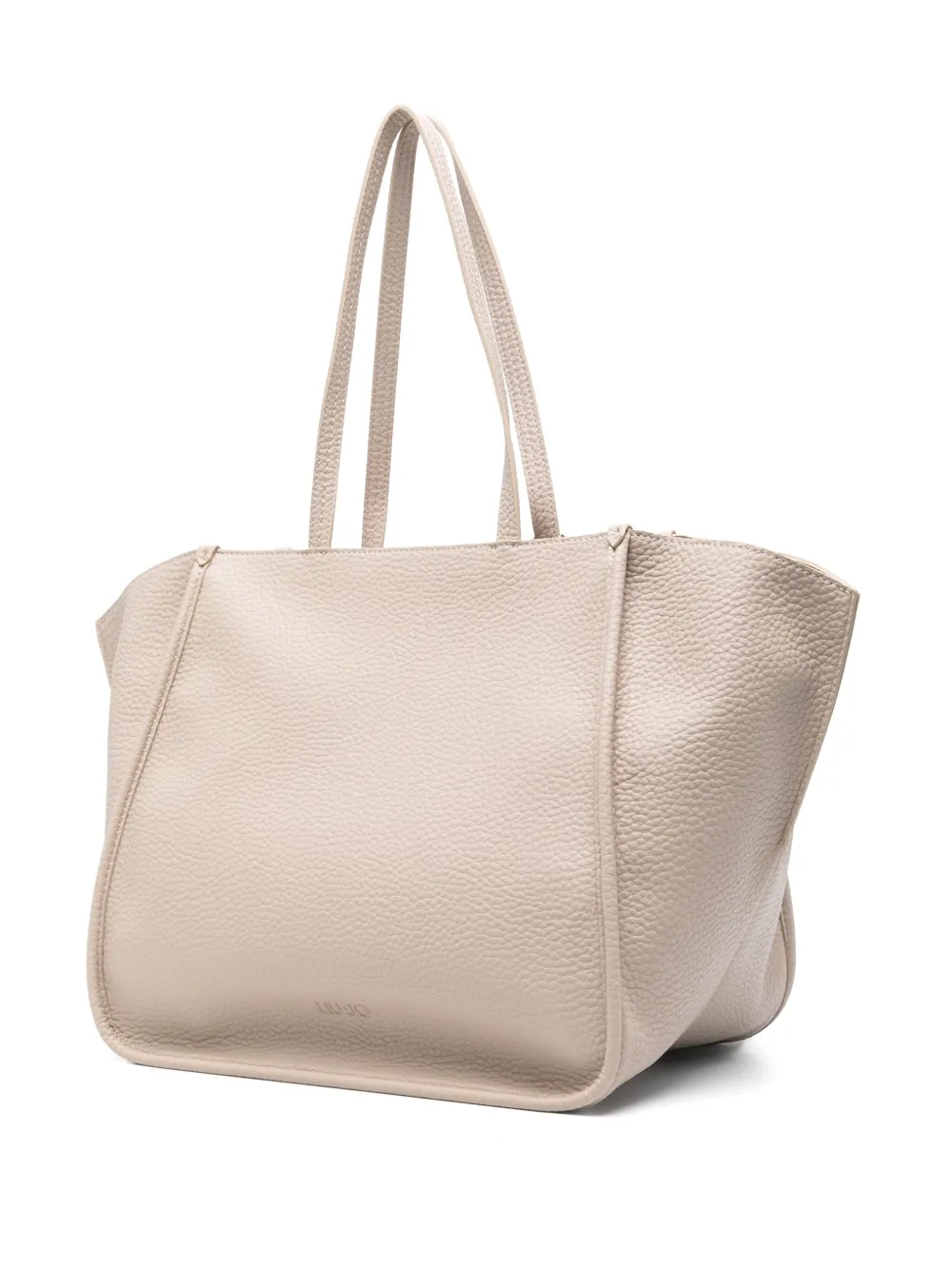 LIU JO Shopper met geperforeerd logo Beige