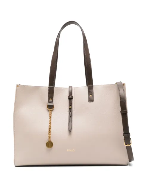 LIU JO logo-pendant tote bag 