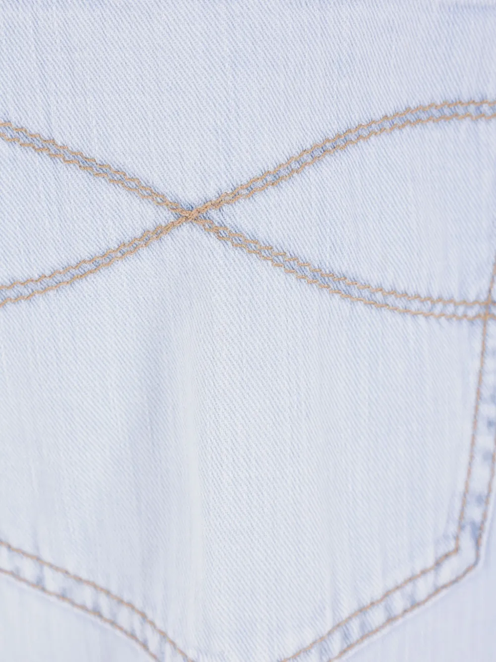 Brunello Cucinelli Jeans met geborduurd logo Blauw