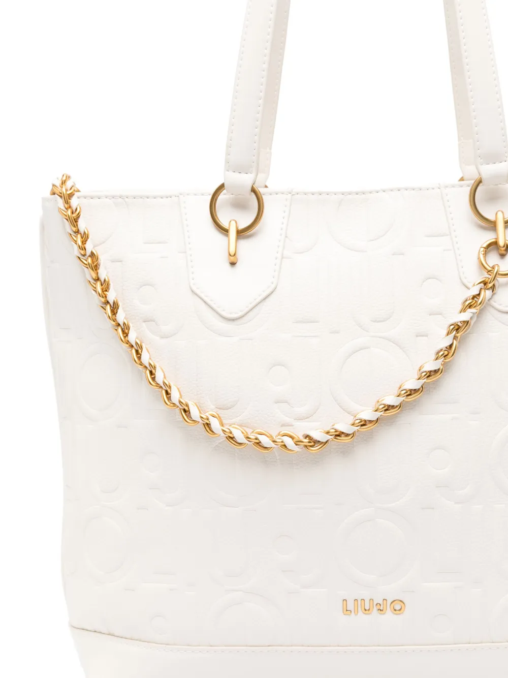 LIU JO Shopper met monogram Wit