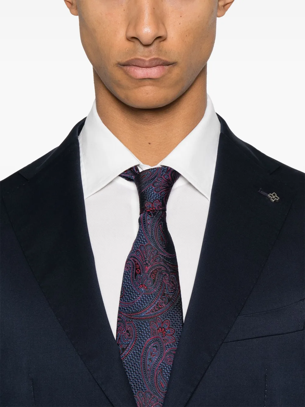 Shop Tagliatore Single-breasted Suit In Blue