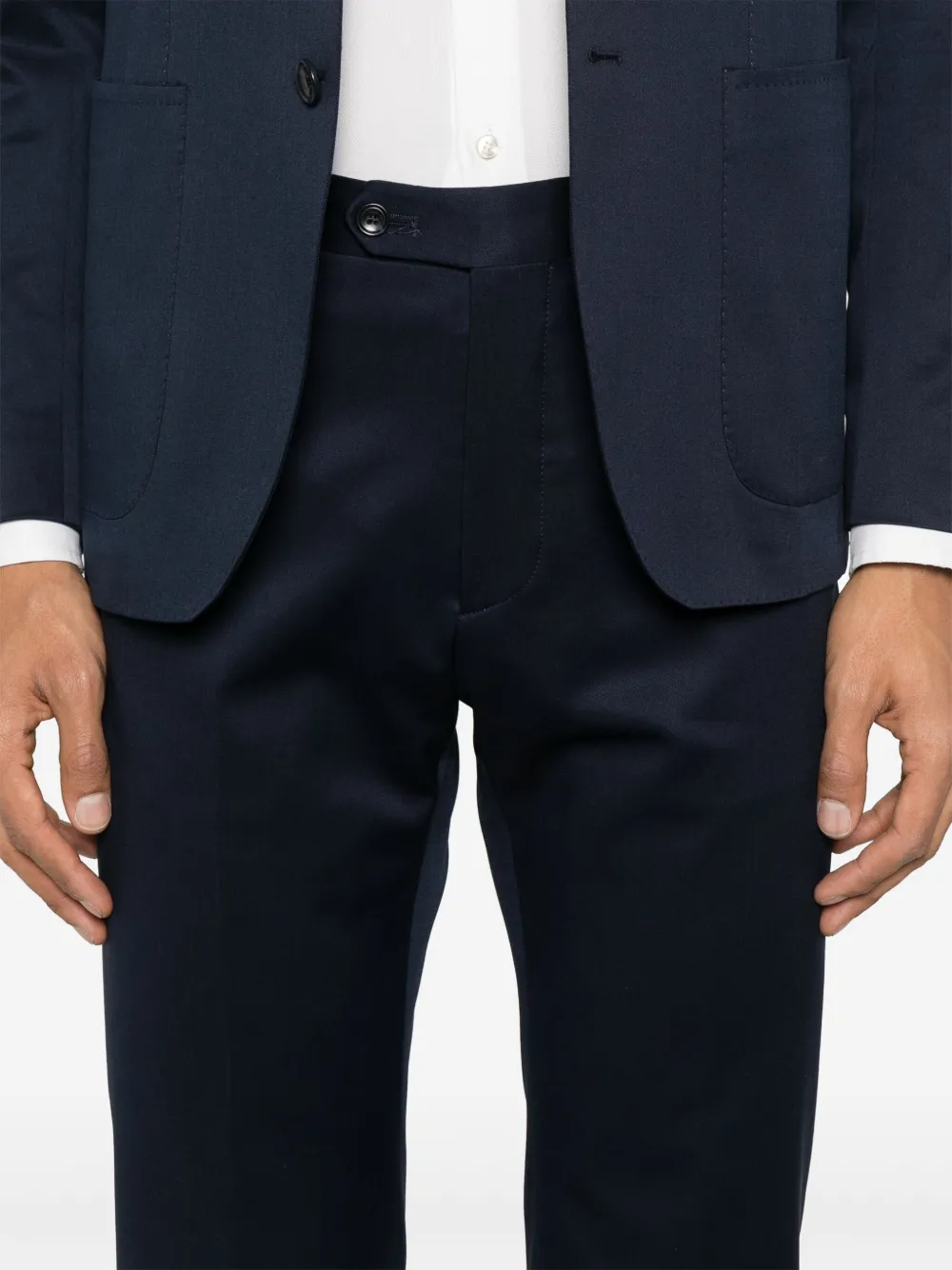 Shop Tagliatore Single-breasted Suit In Blue