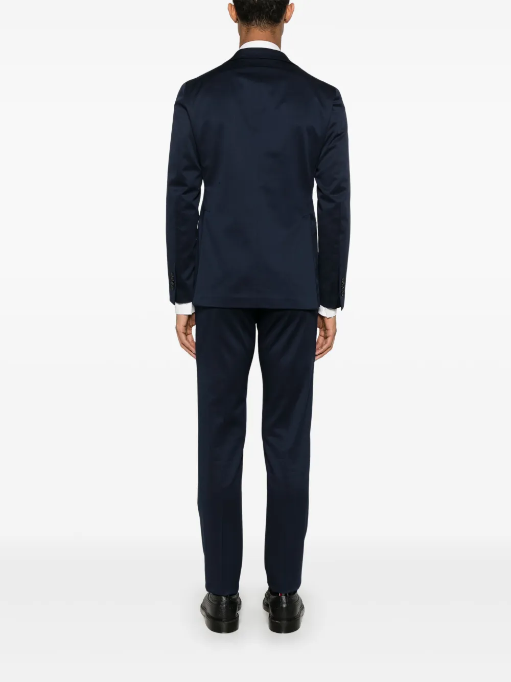 Shop Tagliatore Single-breasted Suit In Blue