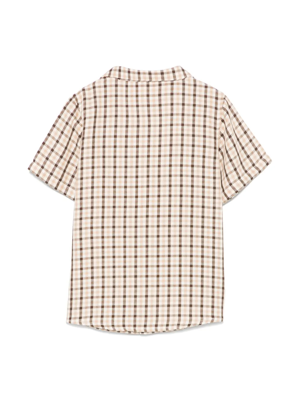 Mini Rodini Shirt met gingham ruit - Beige