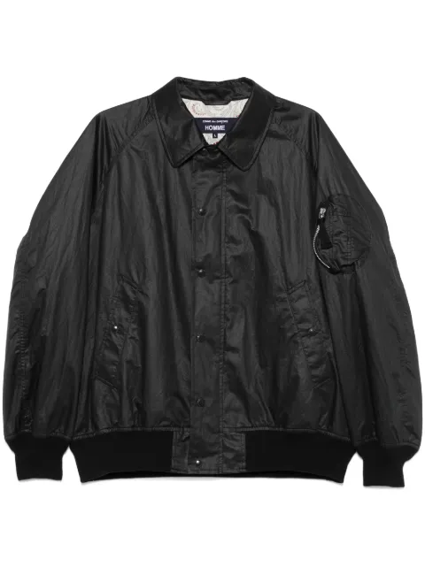 Comme des Garçons Homme crinkled-finish bomber jacket