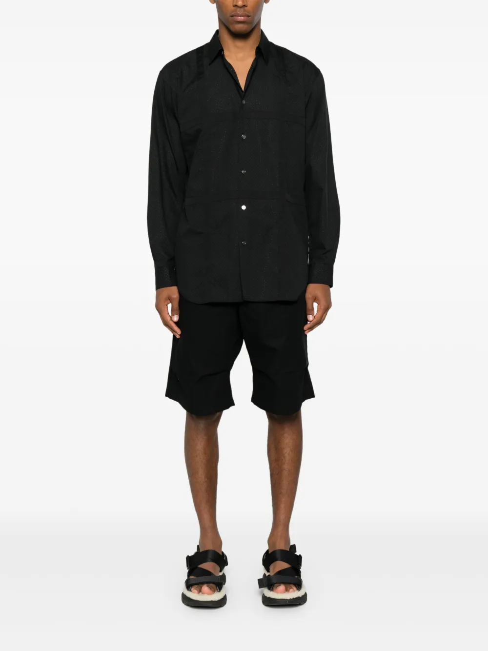 Comme Des Garçons Shirt perforated shirt - Zwart