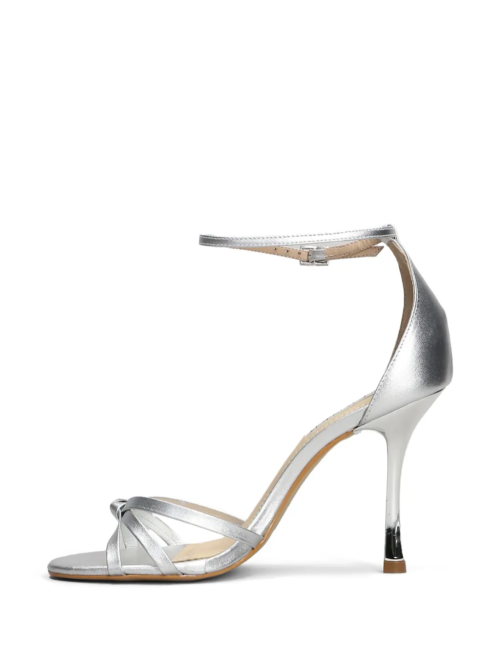 Werner 100mm metallic-effect sandals Silver
