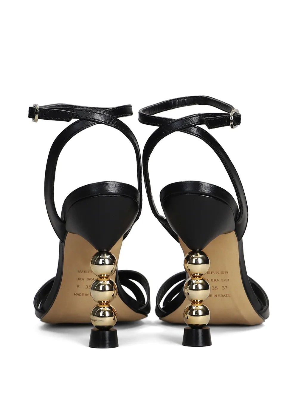 Werner ball-heel sandals Black