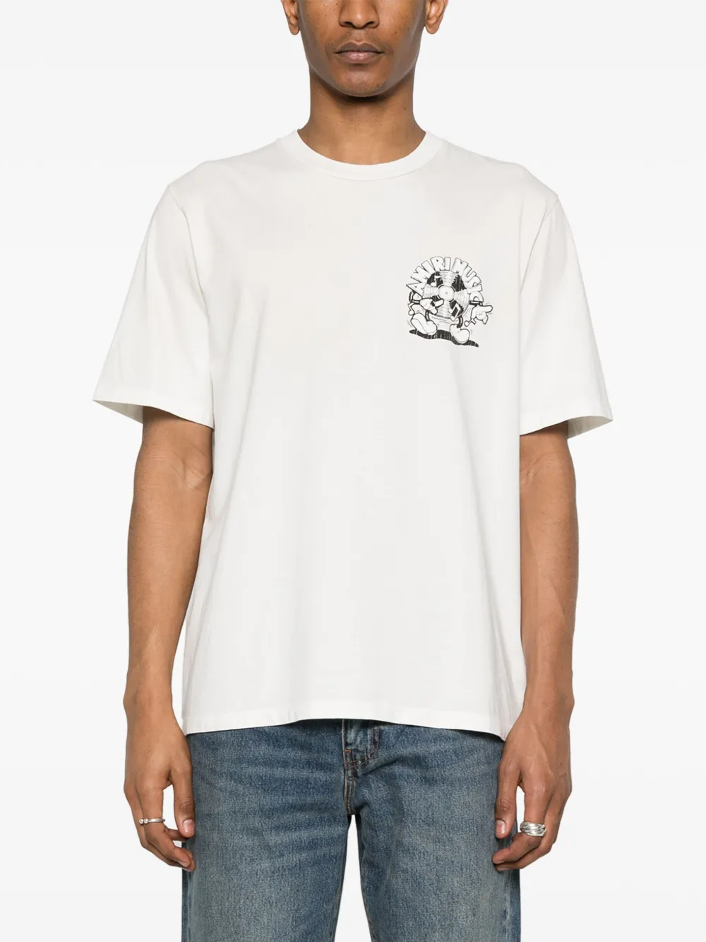 AMIRI Music Record T-shirt Beige