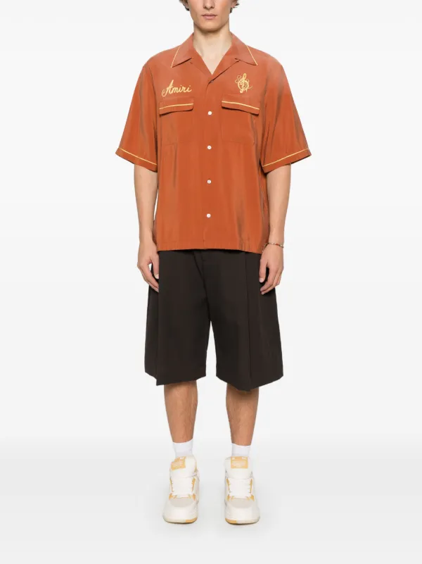 AMIRI Saturday Night Camp シャツ | オレンジ | FARFETCH JP