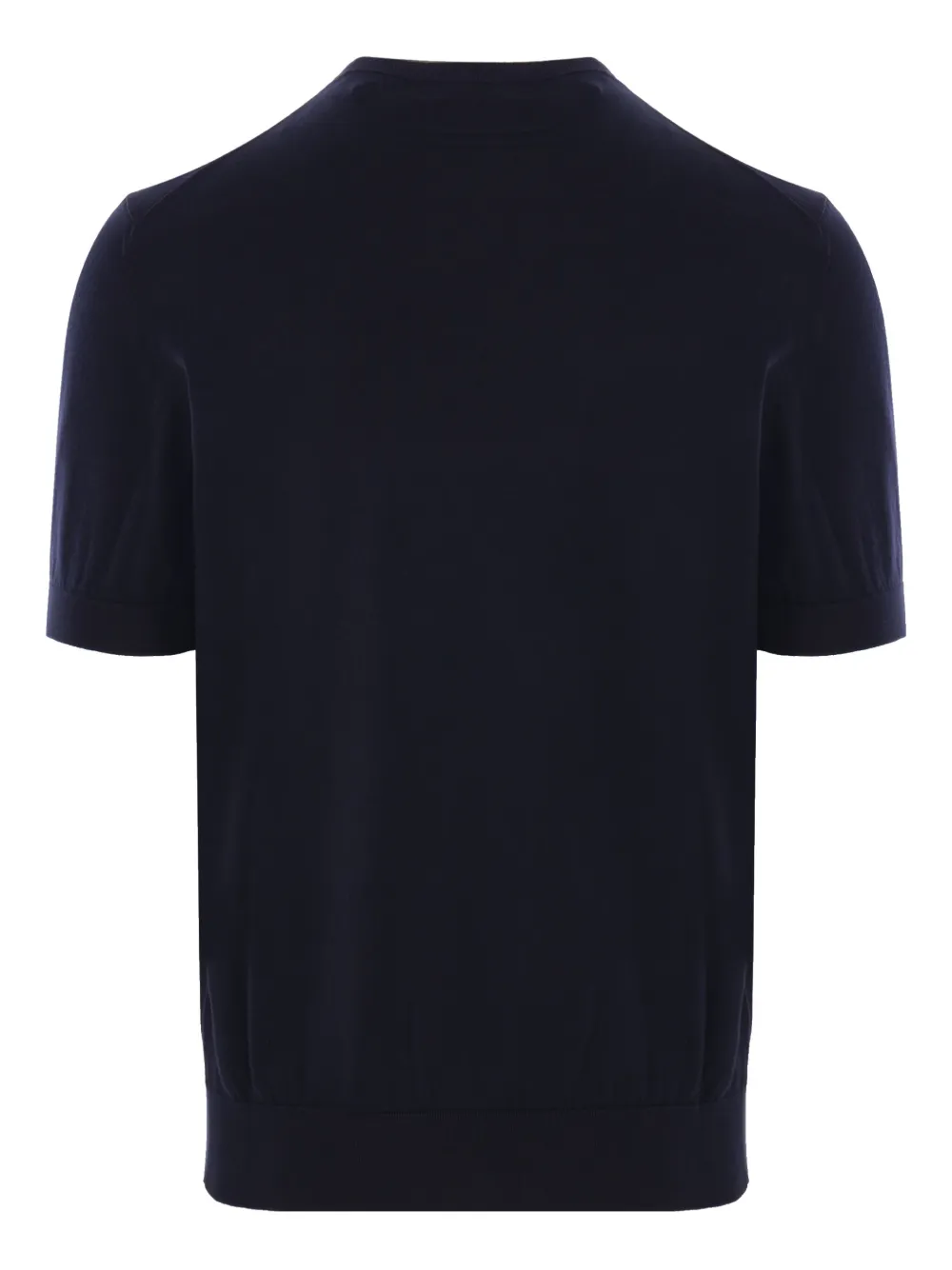 Zegna cotton knitted t-shirt - Blauw