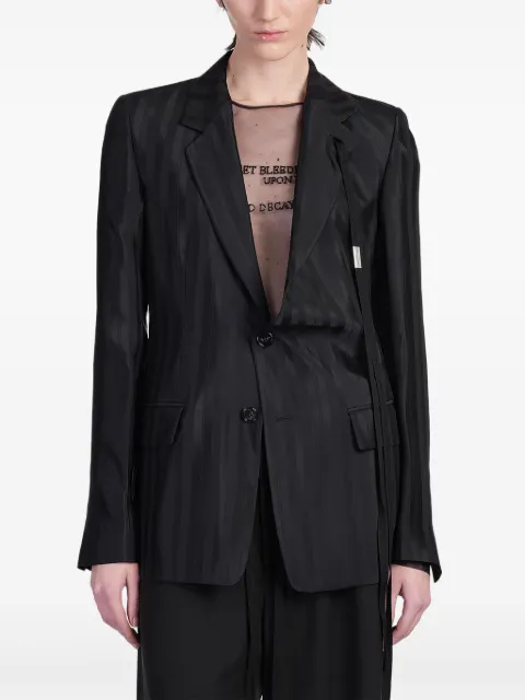 Ann Demeulemeester blazer con motivo de rayas