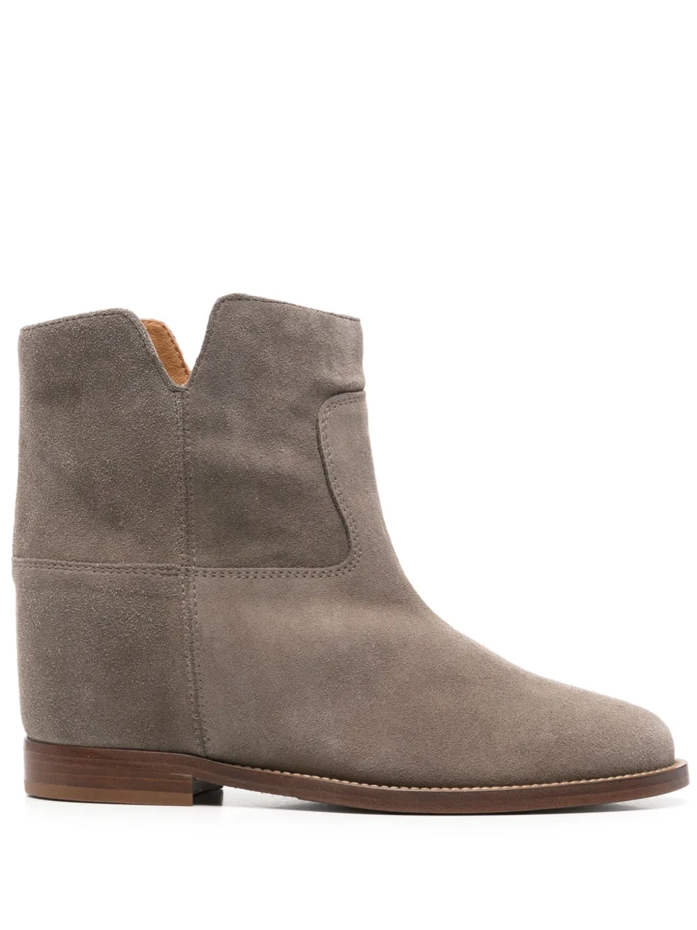 Via Roma 15 suede ankle boots Grey