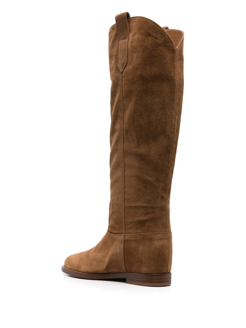 Via Roma 15 suede boots Brown