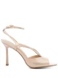 Lola Cruz 90mm patent sandals - Neutrals