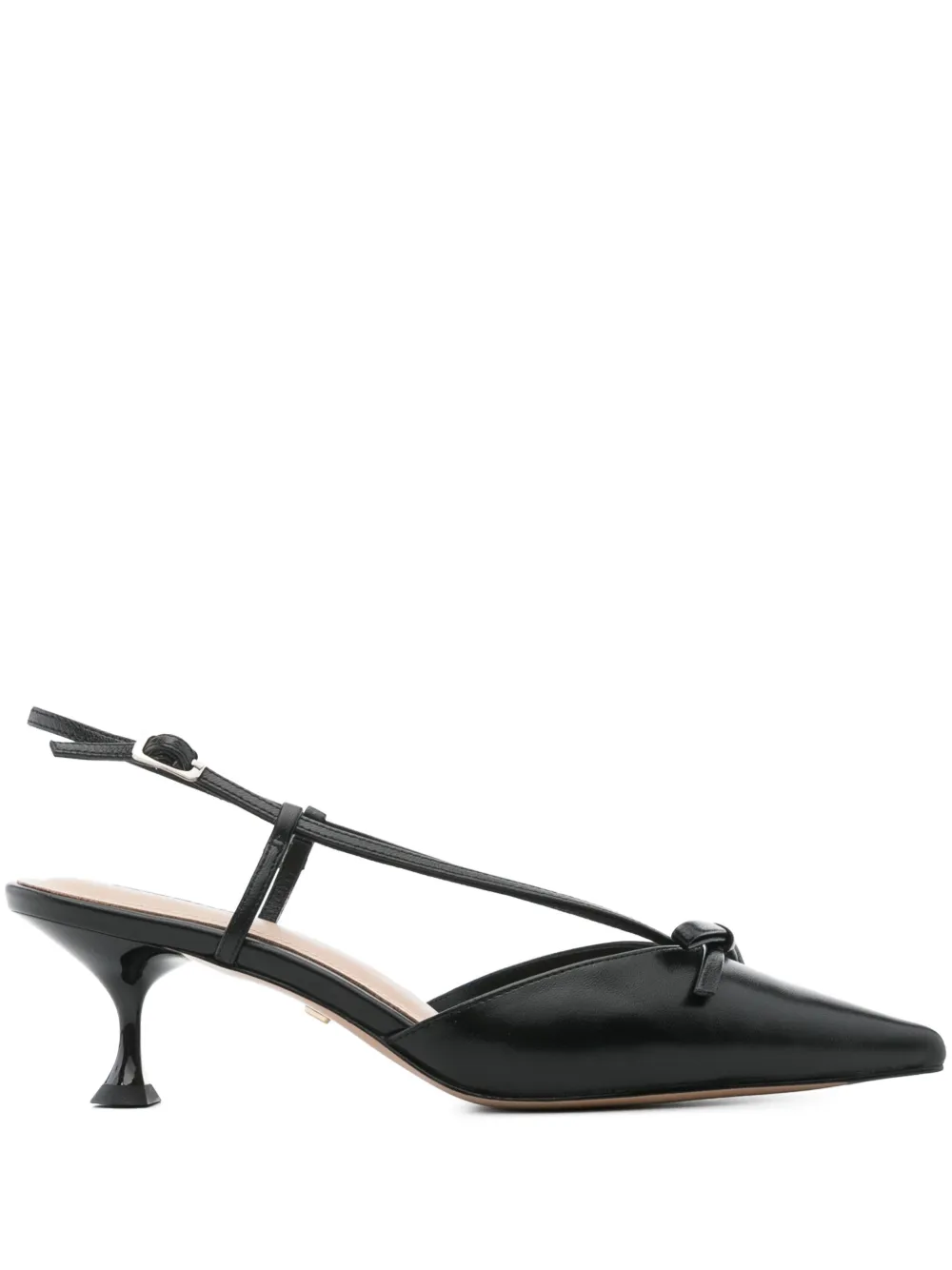 Lola Cruz 55mm Satina pumps Black