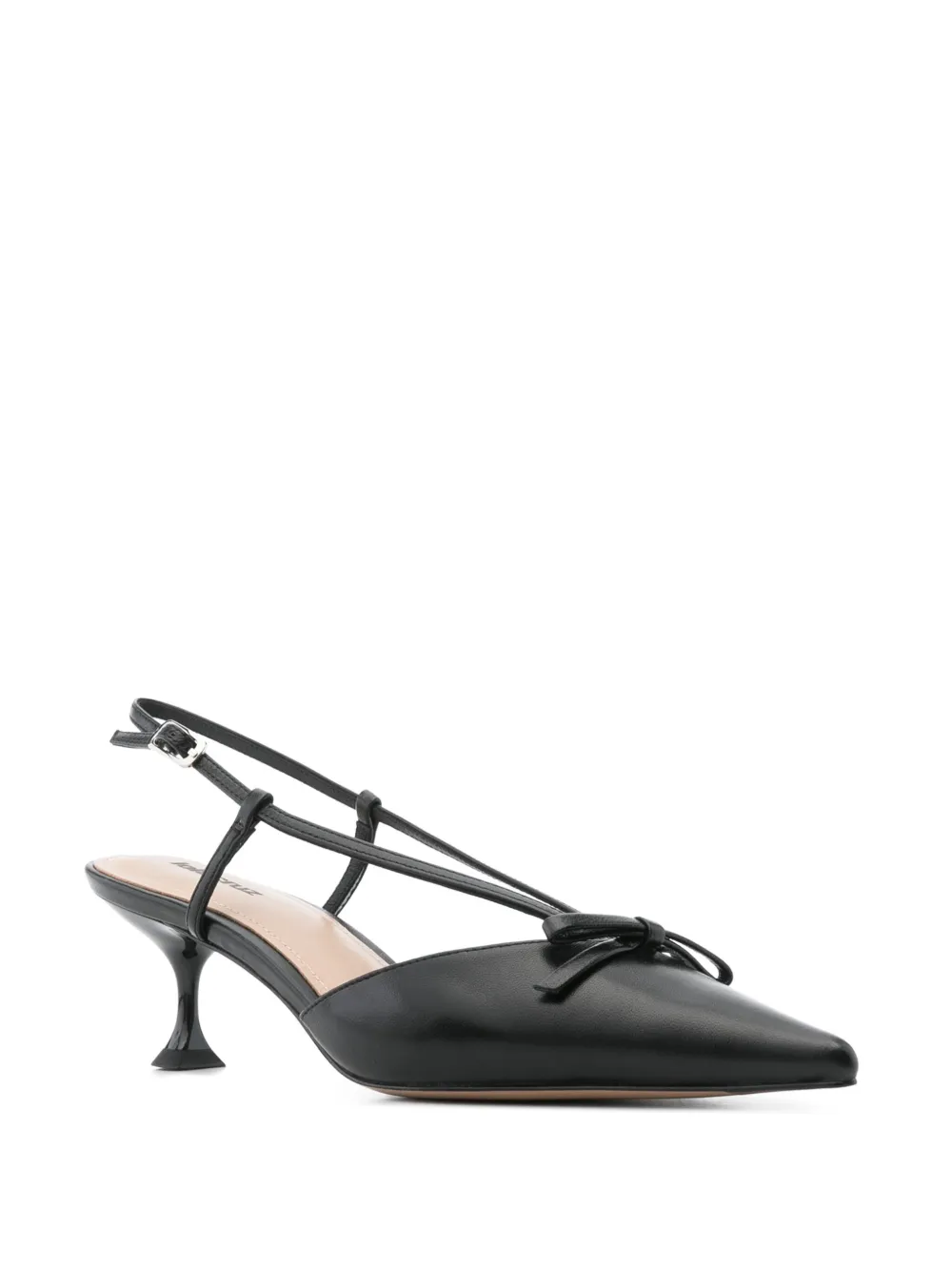 Lola Cruz 55mm Satina pumps Black