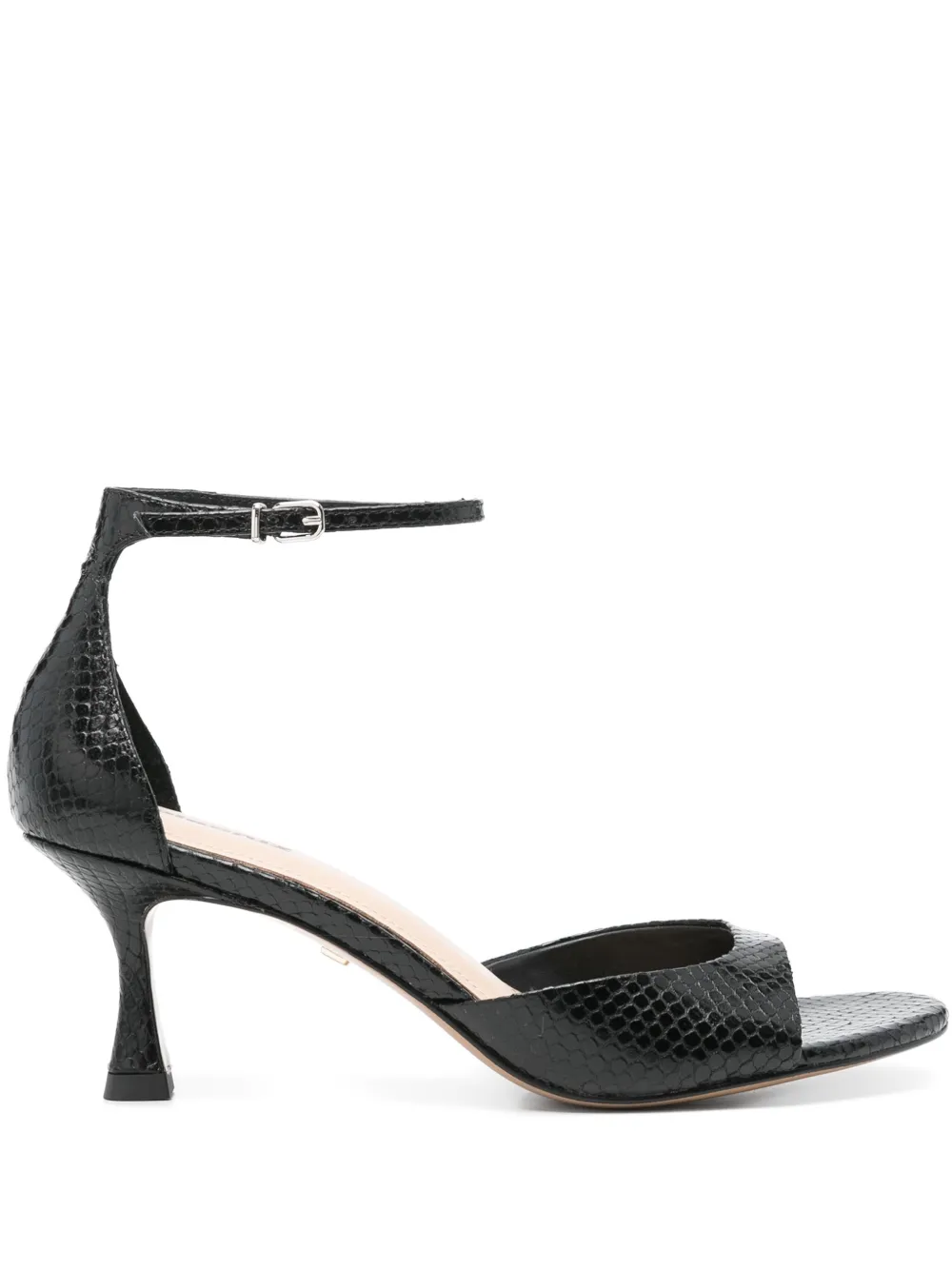 Lola Cruz 70mm Petrina sandals Black