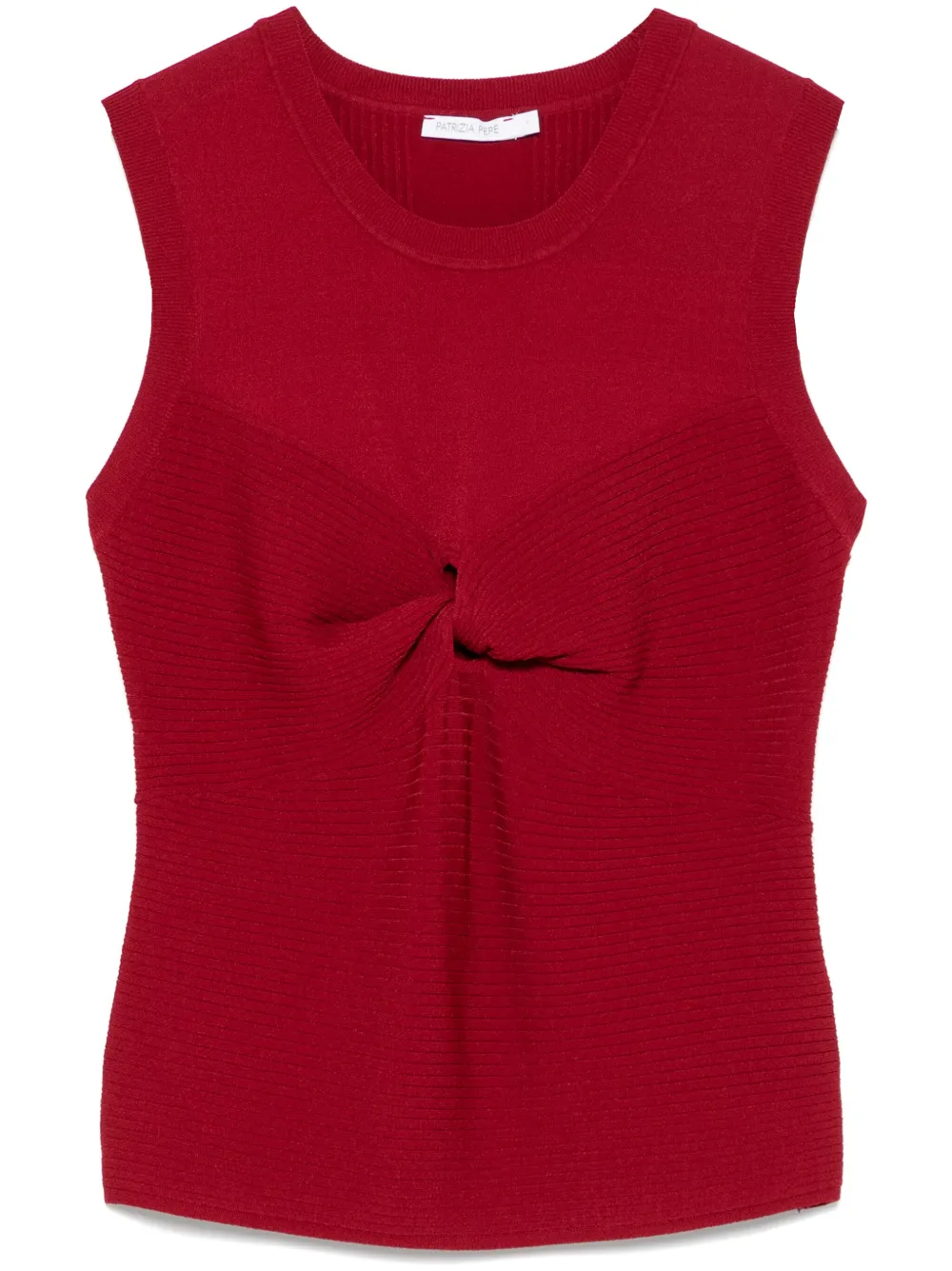 PATRIZIA PEPE TWIST-DETAILED TANK TOP